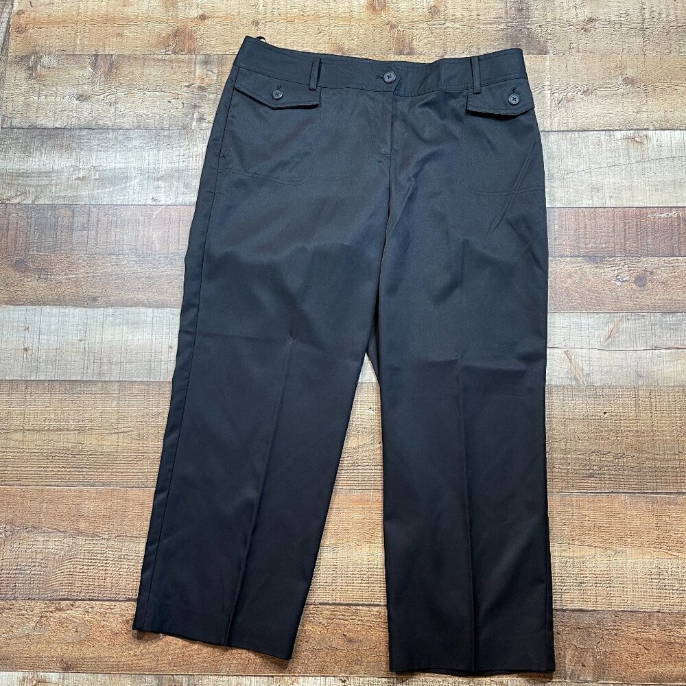 Izod Golf Black Capri Pants size 14